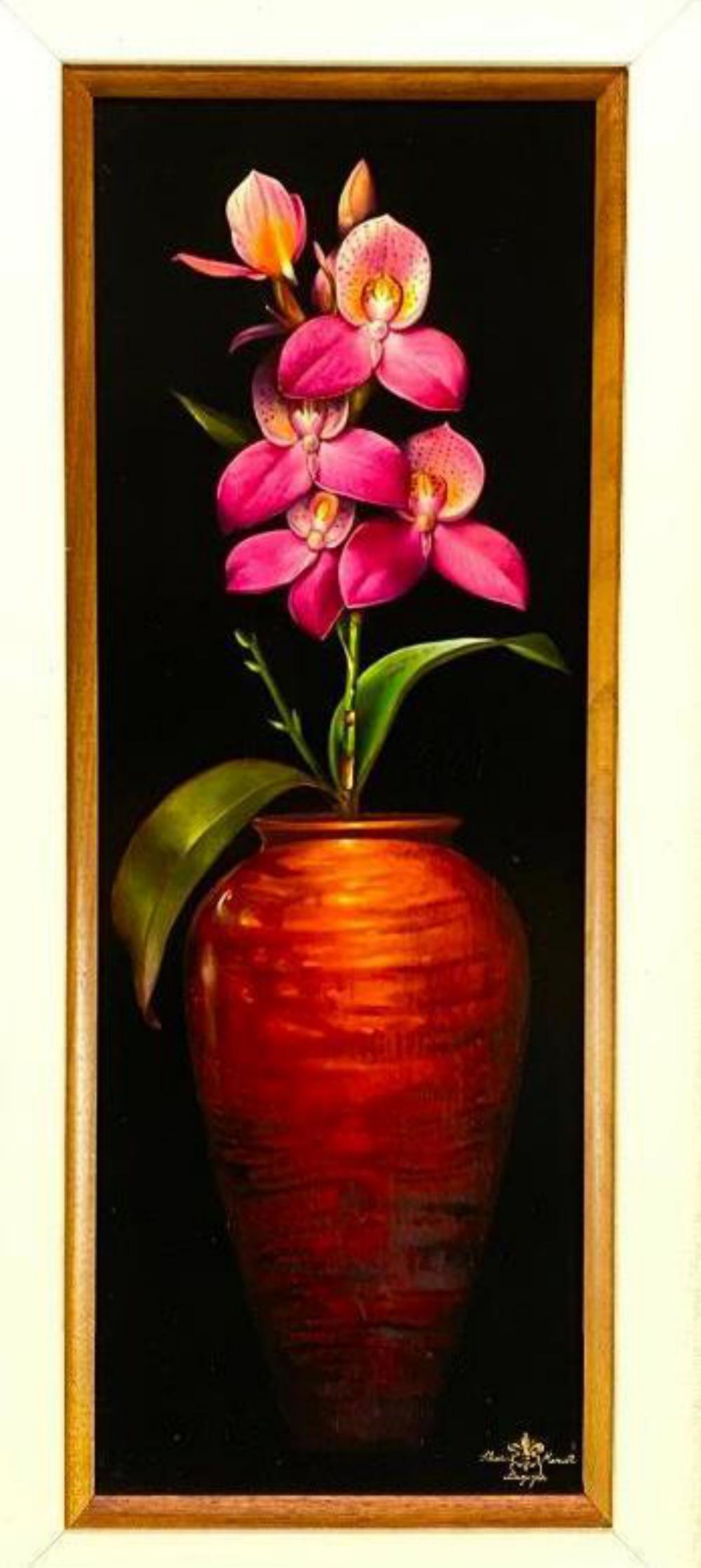 Alessio Marcello Bugagia, Hawaiian Orchid, Oil on Board (1 of 18)
