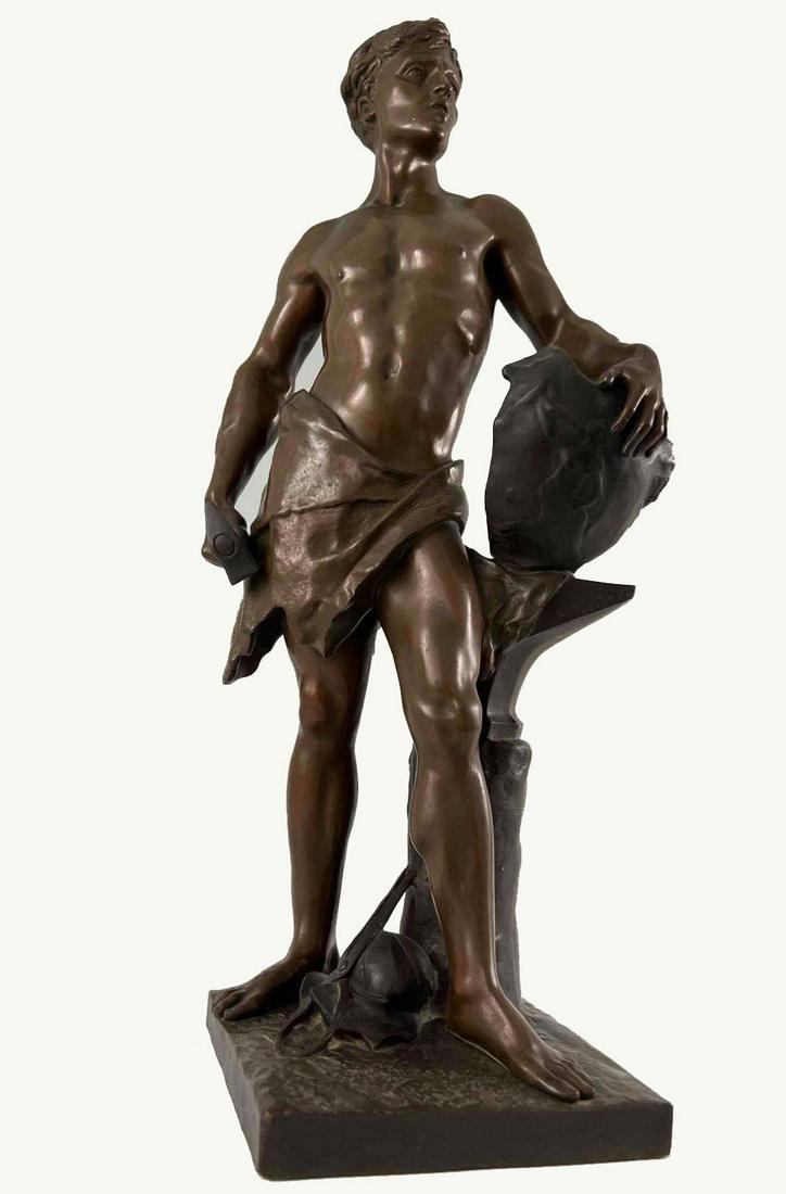 Emile LaPonte, The Worker, Bronze Sculpture (1 of 18)