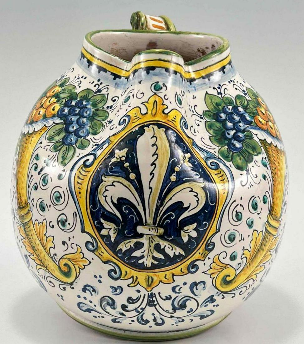 Hand Painted Contemporary Italian Or Mediterranean Pitcher (1 of 20)