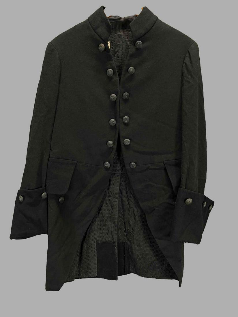 United Costumers Inc Black Wool Coat Nautical Jacket. Old Hollywood Costume (1 of 9)