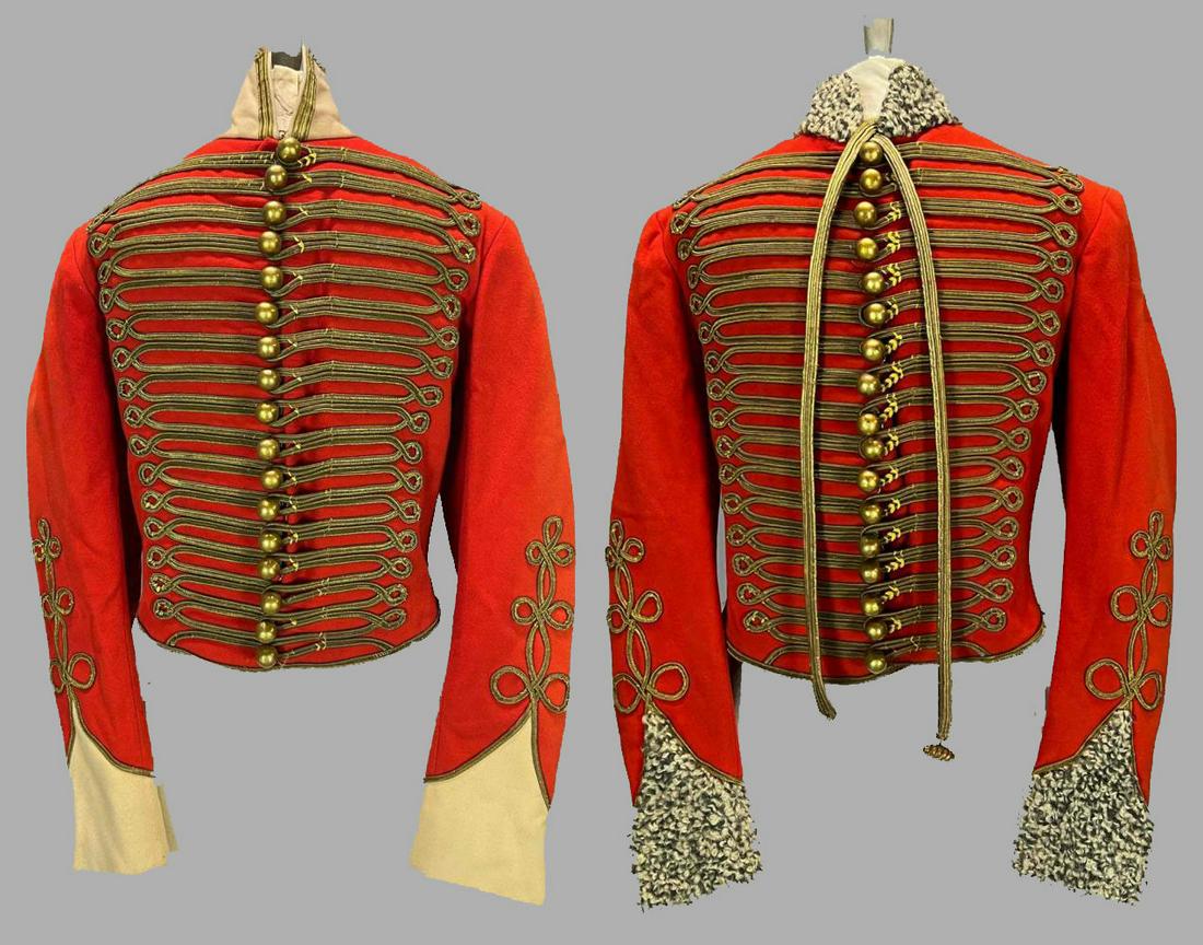 Two Hollywood Movie Costume Military Jackets With Brass Buttons And Gold Trim (1 of 19)