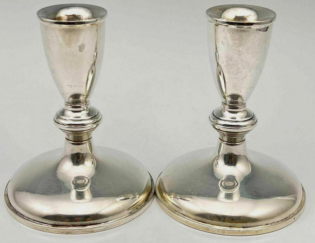 Two Sterling Silver Candlesticks (1 of 11)