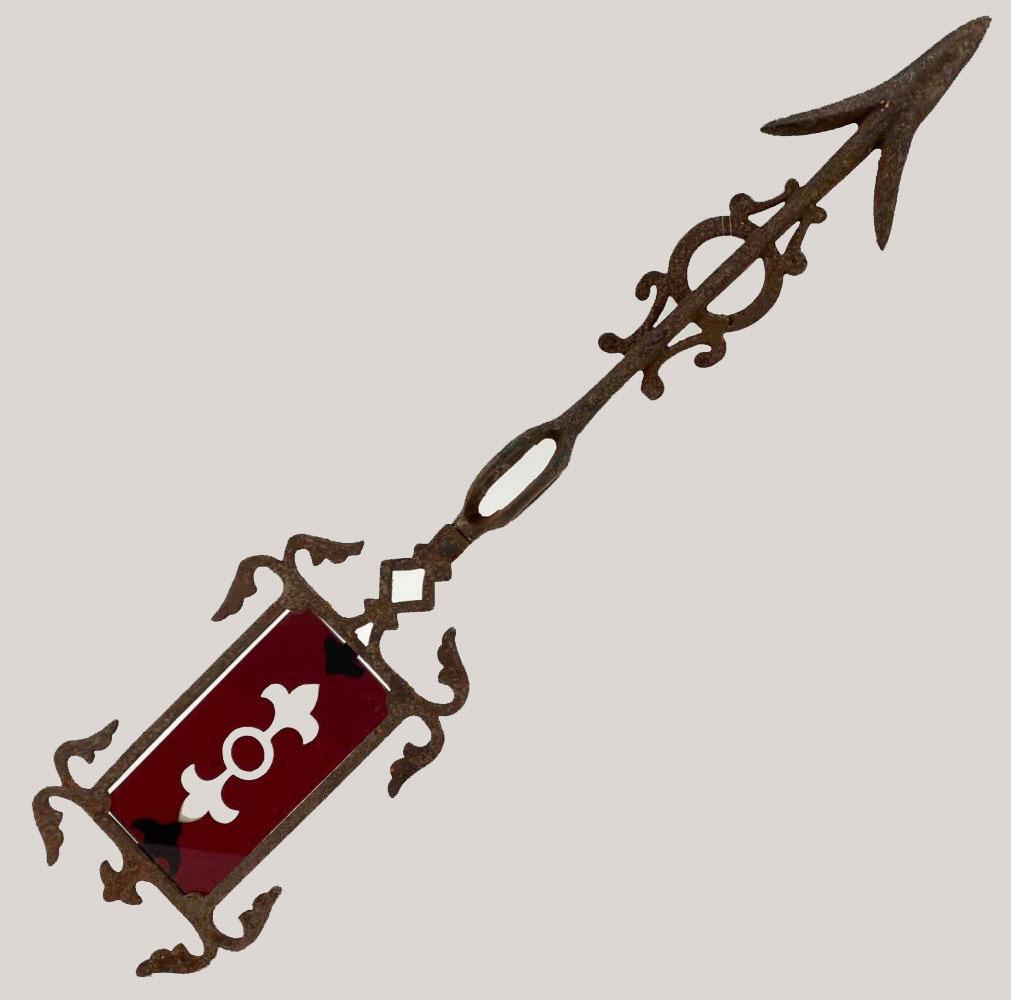 Antique Cast Iron and Glass Weathervane Arrow (1 of 13)