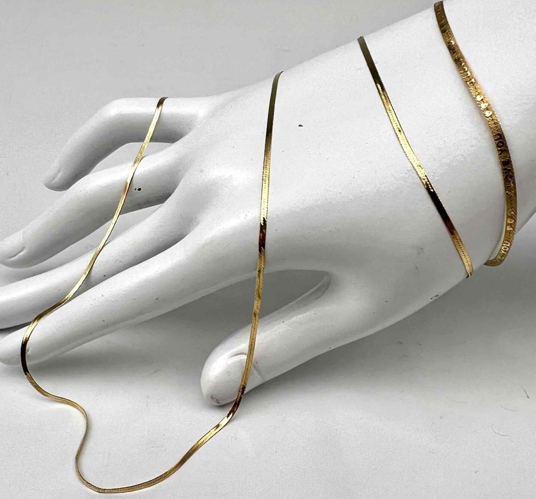 2 14K Gold Bracelets & Chain. 3.3g (1 of 9)