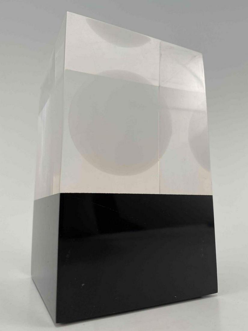 Modernist Lucite Floating Orb Sculpture, Attributed to Enzo Mari (1 of 19)