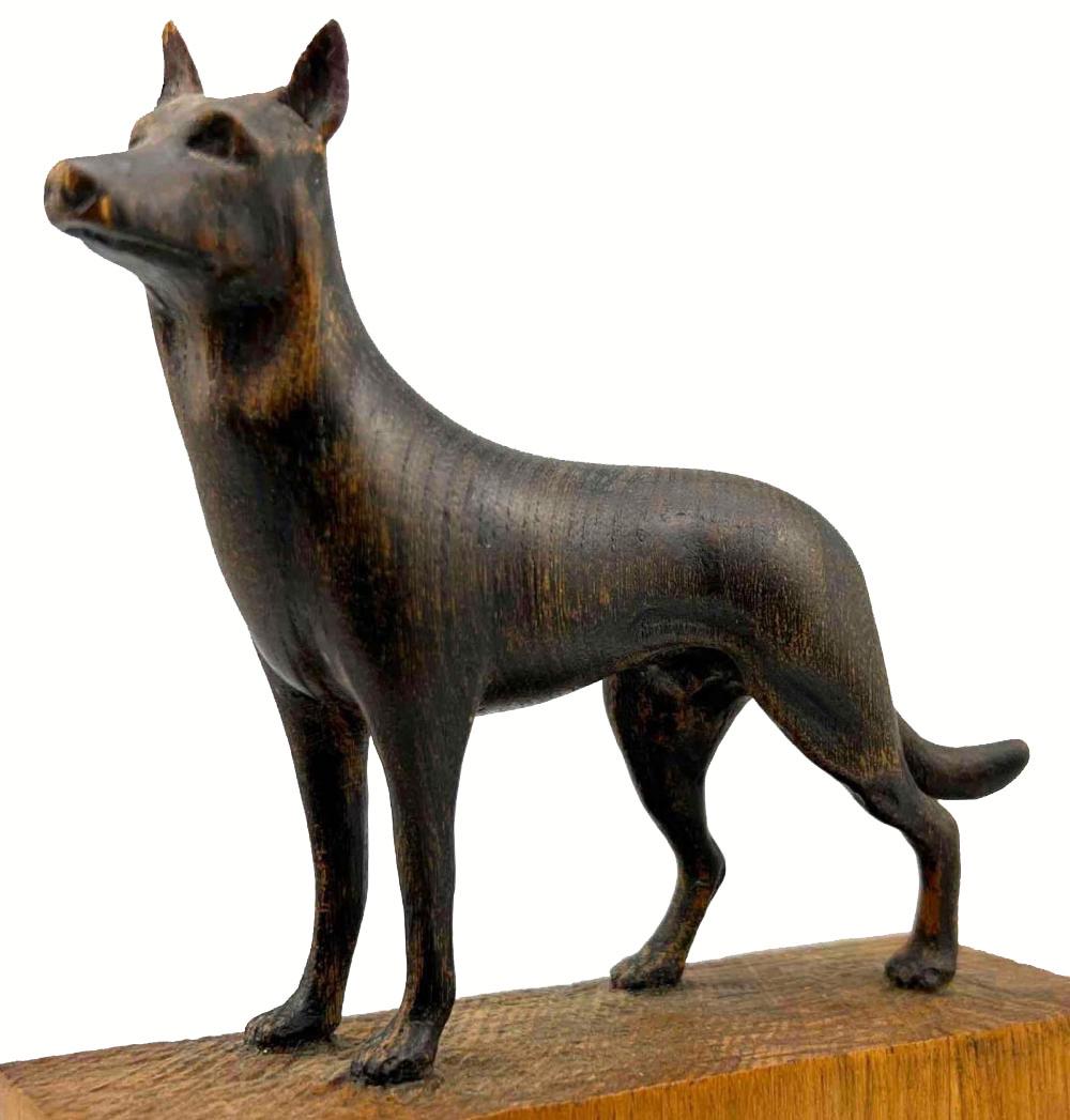 Fine Wooden Folk Art German Shepherd Dog (1 of 18)