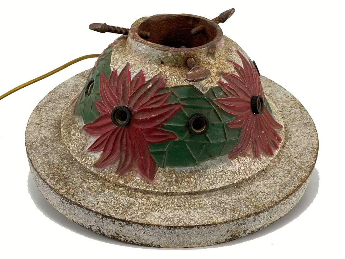 Vintage Christmas Tree Stand With Light Sockets (1 of 16)