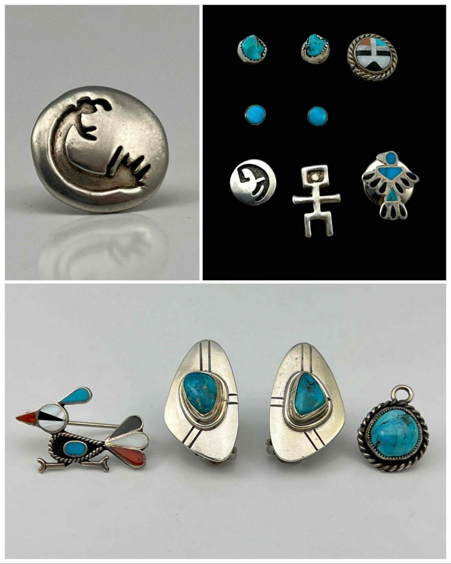 Native American Sterling Silver Turquoise Jewelry (1 of 9)