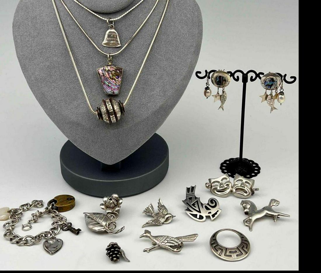 13 Piece Sterling Silver Jewelry Lot (1 of 10)