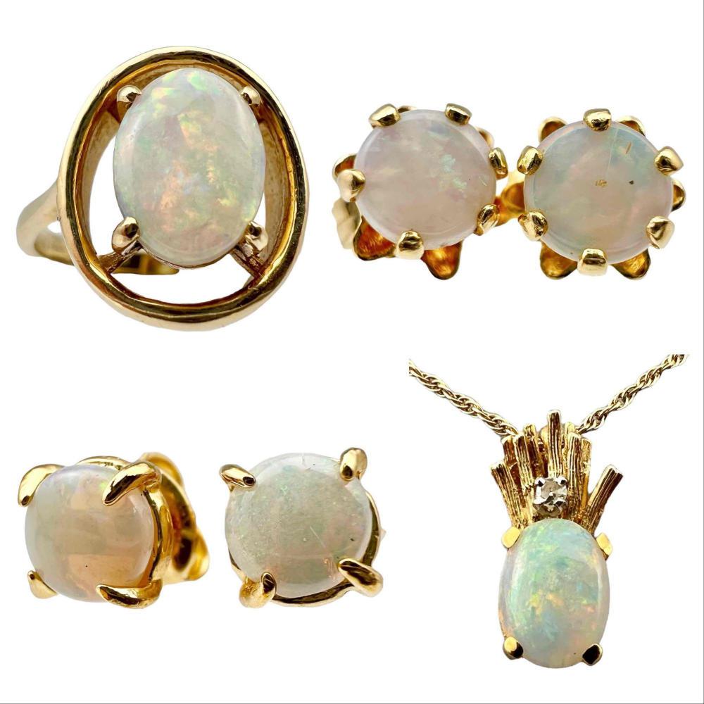 14K Gold Opal Jewelry (1 of 18)