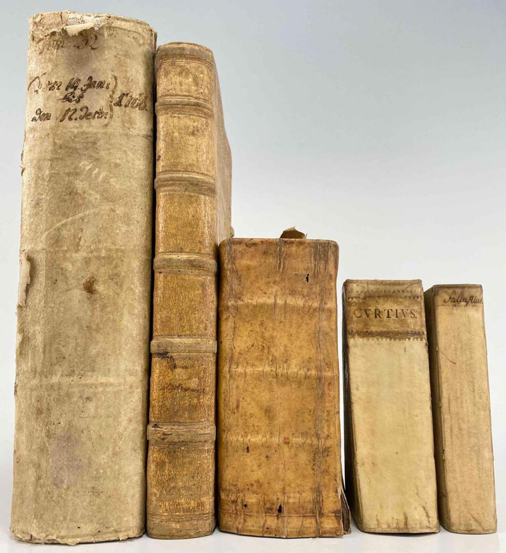 4 Historical Books From 1621-1744 In German And Latin And Handwritten Ledger Marked 1766 (1 of 20)