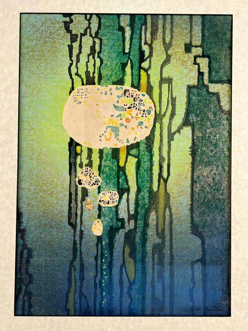 Toshi Yoshida, Japanese Modernist Ukiyo-e Woodblock Print on PaperToshi Yoshida, Japanese Modernist: Light And Shadow Toshi Yoshida Lithograph. Marked Light And Shadow 15/100, Toshi Yoshida 1964. Approximately 21.5 L x 15.625 W Inches.