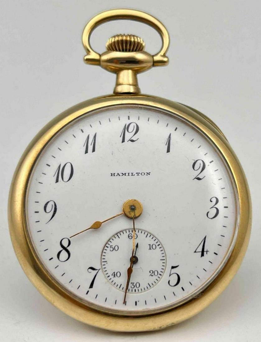 Older 14K Gold Hamilton Pocket Watch (1 of 13)