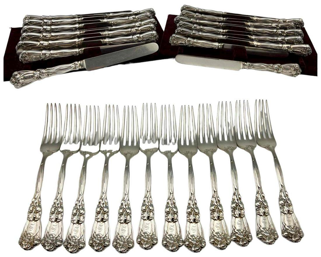36 Sterling Silver Forks And Knives (1 of 20)