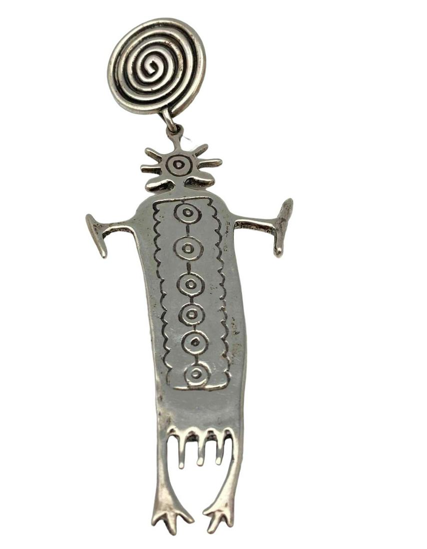 Sterling Silver Southwest Design Dancer Pin (1 of 6)