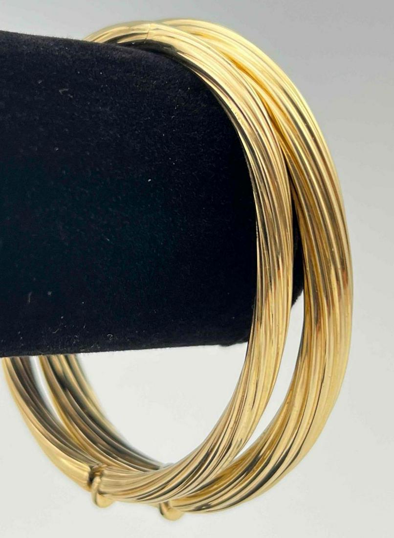 2 14K Gold Bangle Bracelets (1 of 9)