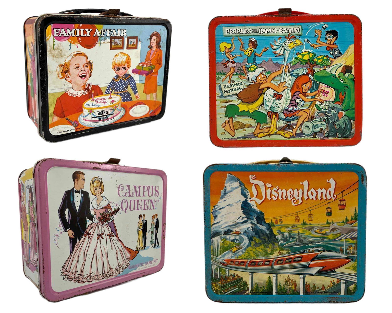 4 Vintage Metal Lunch Boxes (1 of 20)