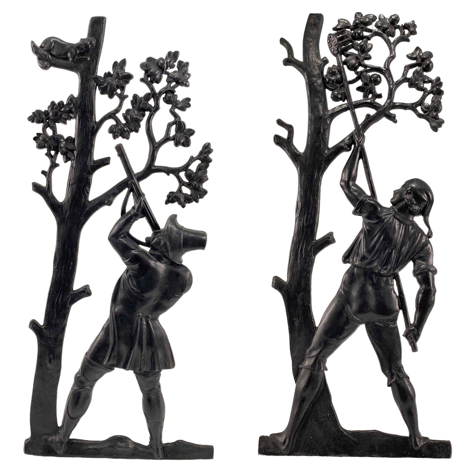 Pair of Antique German Cast Iron Wall Plaques (1 of 15)