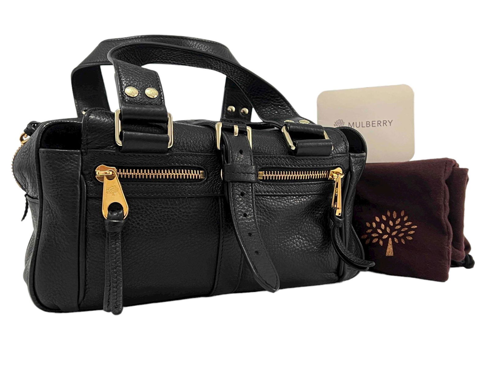 Mulberry Pebbled Leather Handbag With Dust Bag And Certificate (1 of 17)