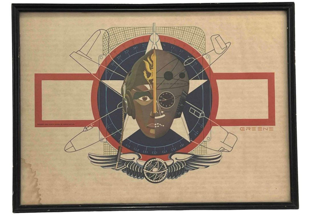 Floyd H. Greene, WWII Abstract Military Aviation, Print on Paper (1 of 13)