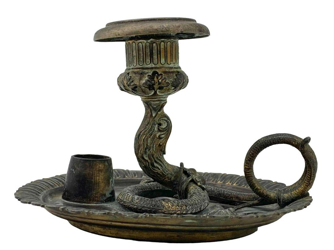 Antique Silverplate Dolphin Candlestick (1 of 17)