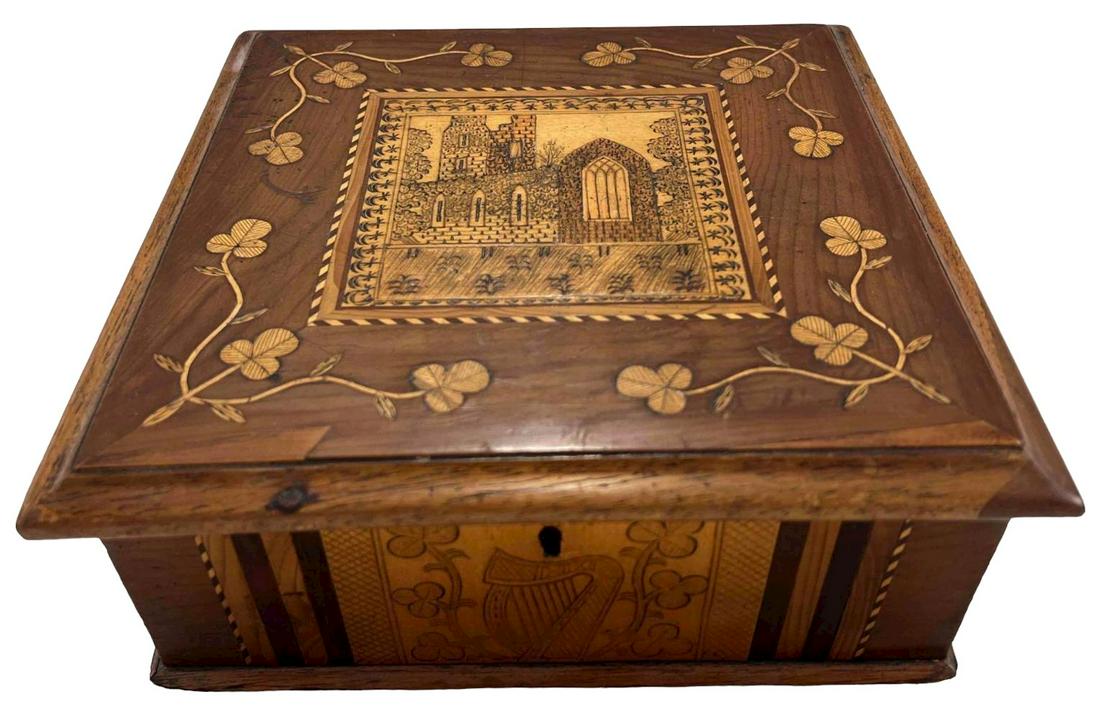Antique 19th Century European Marquetry Box (1 of 17)