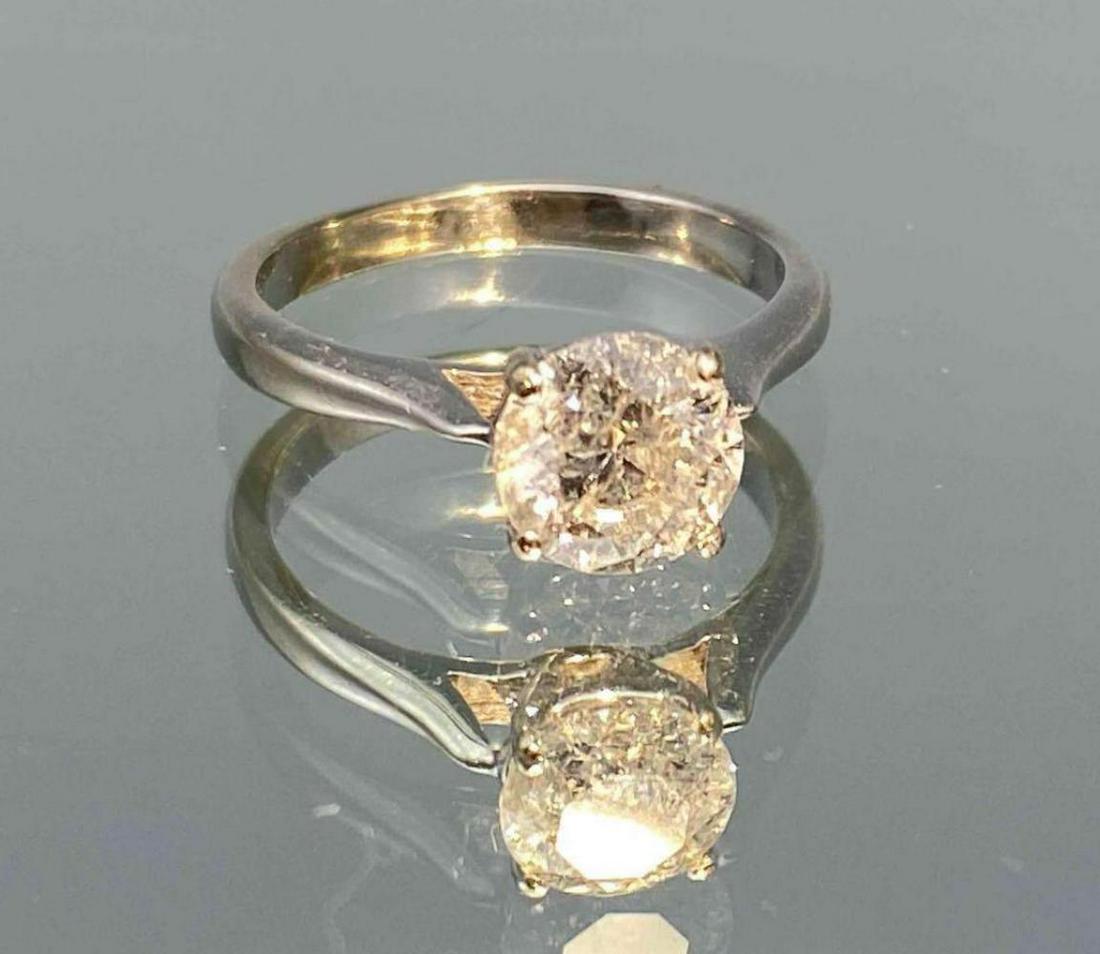 14K White Gold Diamond Solitaire Ring (1 of 7)