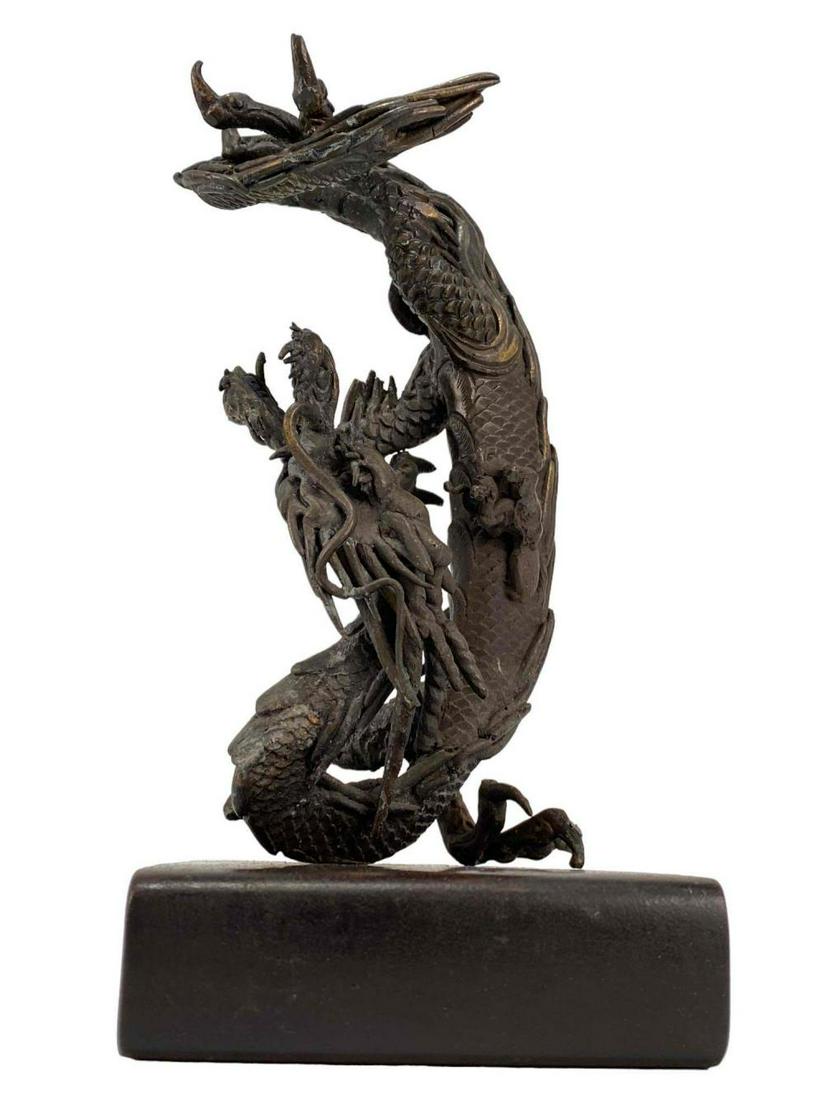 Antique Asian Bronze Dragon Sculpture (1 of 19)