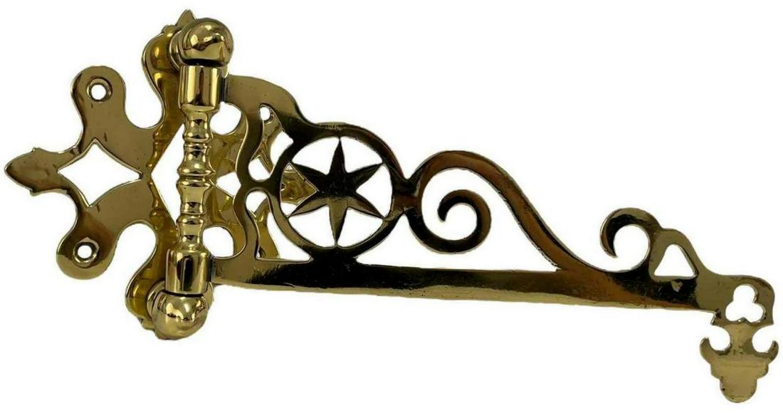 Antique Brass Fireplace Bracket (1 of 7)