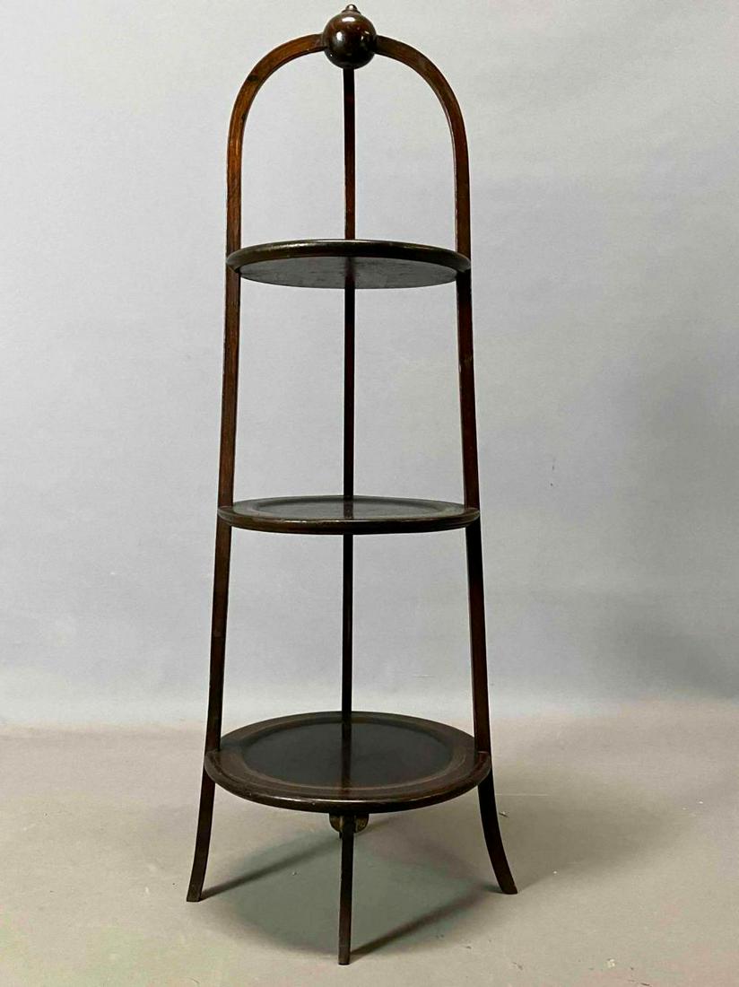 Antique Early 20th Century 3 Shelf Muffineer Stand Or Shelf (1 of 20)