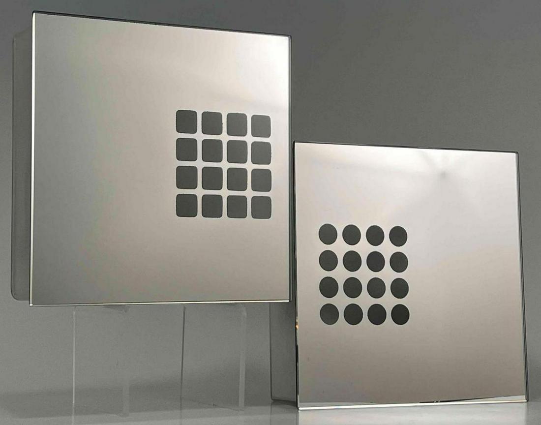 Maurizio Ferrari, Pair of Italian Mirrored Wall Sconces (1 of 17)