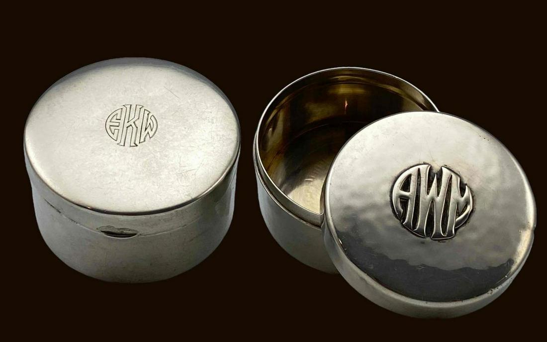 Antique Arts & Crafts Period Sterling Silver Stamp Holders (1 of 17)