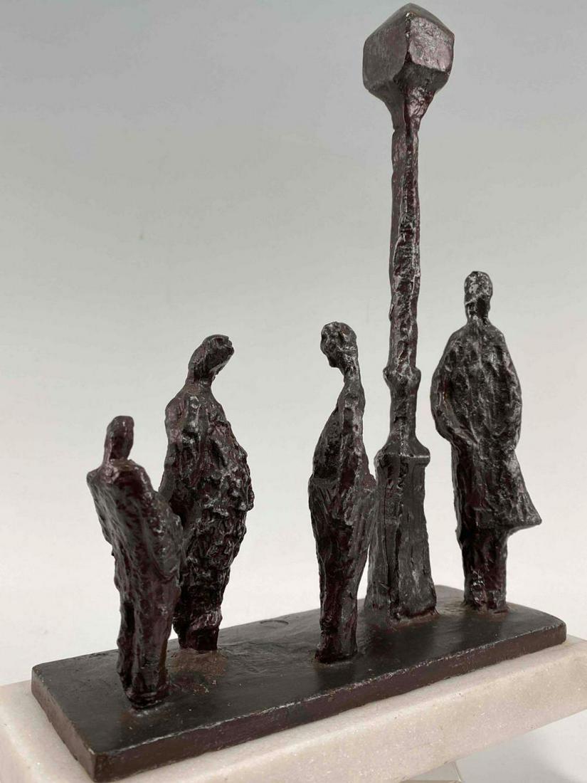 Modernist Iron Street Scene Sculpture (1 of 13)