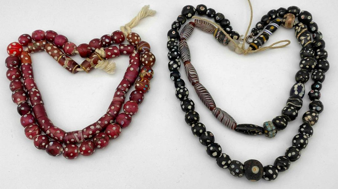 Four Strands of African Venetian Trade Beads (1 of 13)
