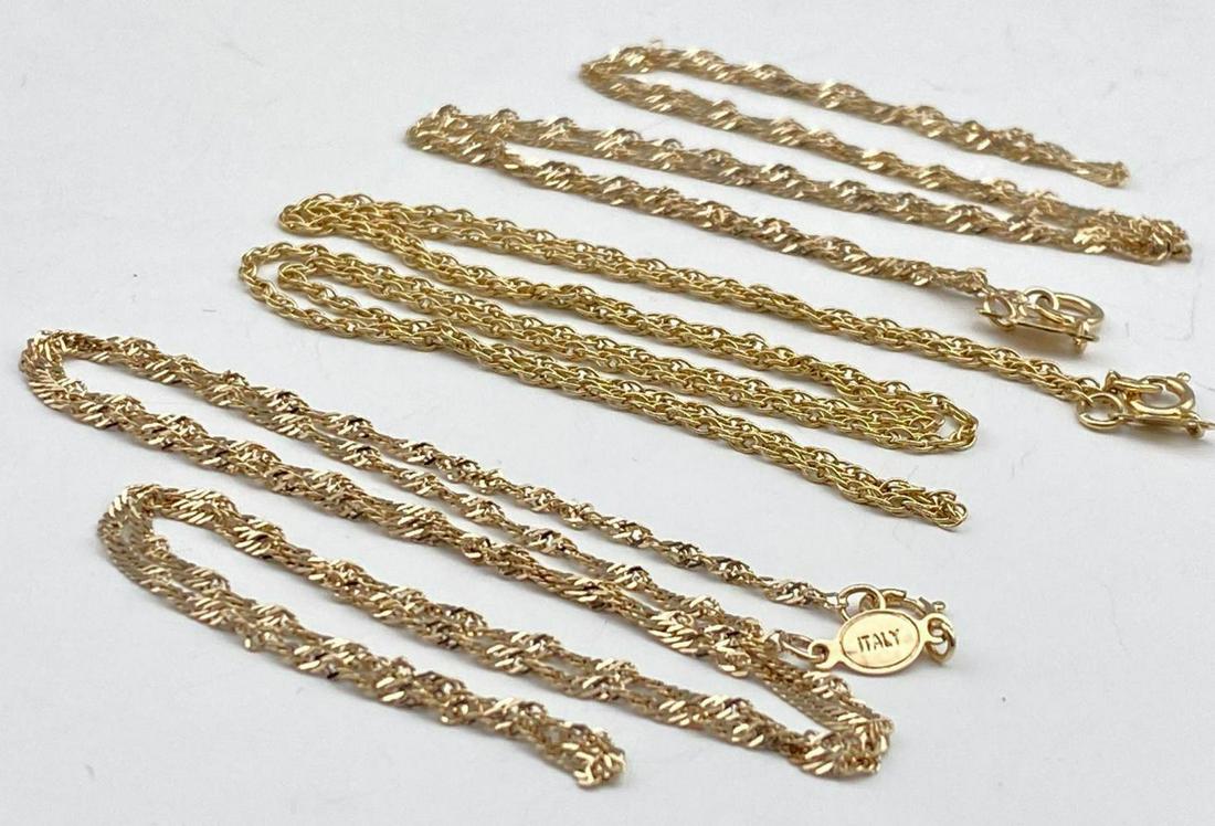 3 14K Gold Chains. 5.6g (1 of 4)