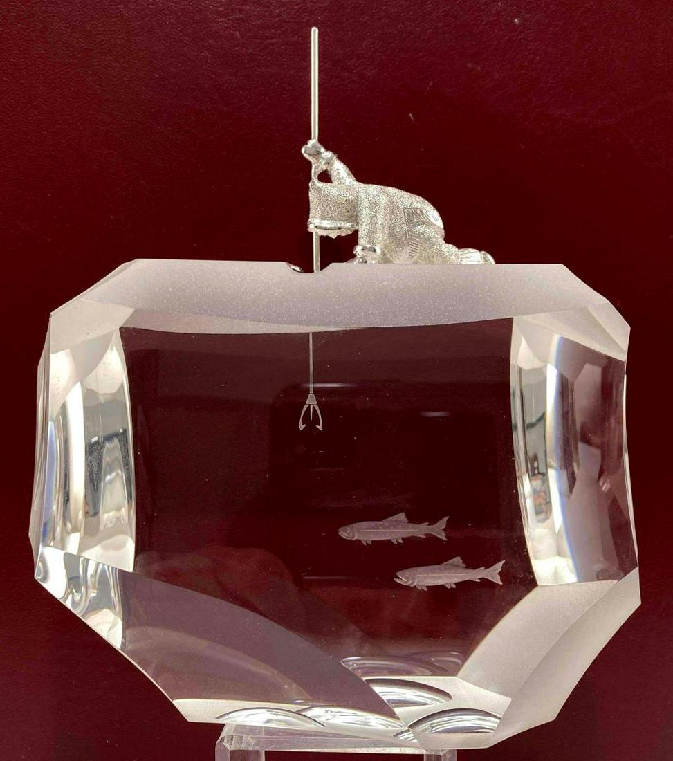 Steuben James Houston Glass Ice Fisherman