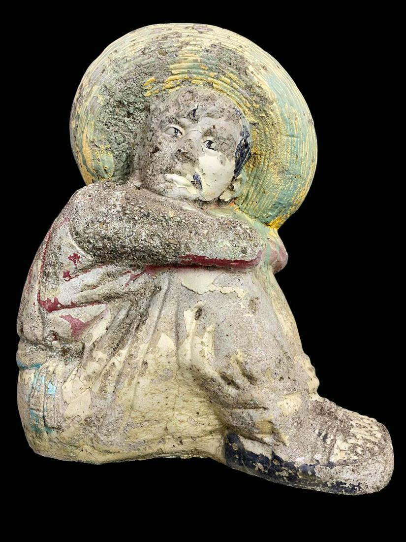 Vintage Garden Sculpture of Man in Sombrero (1 of 15)