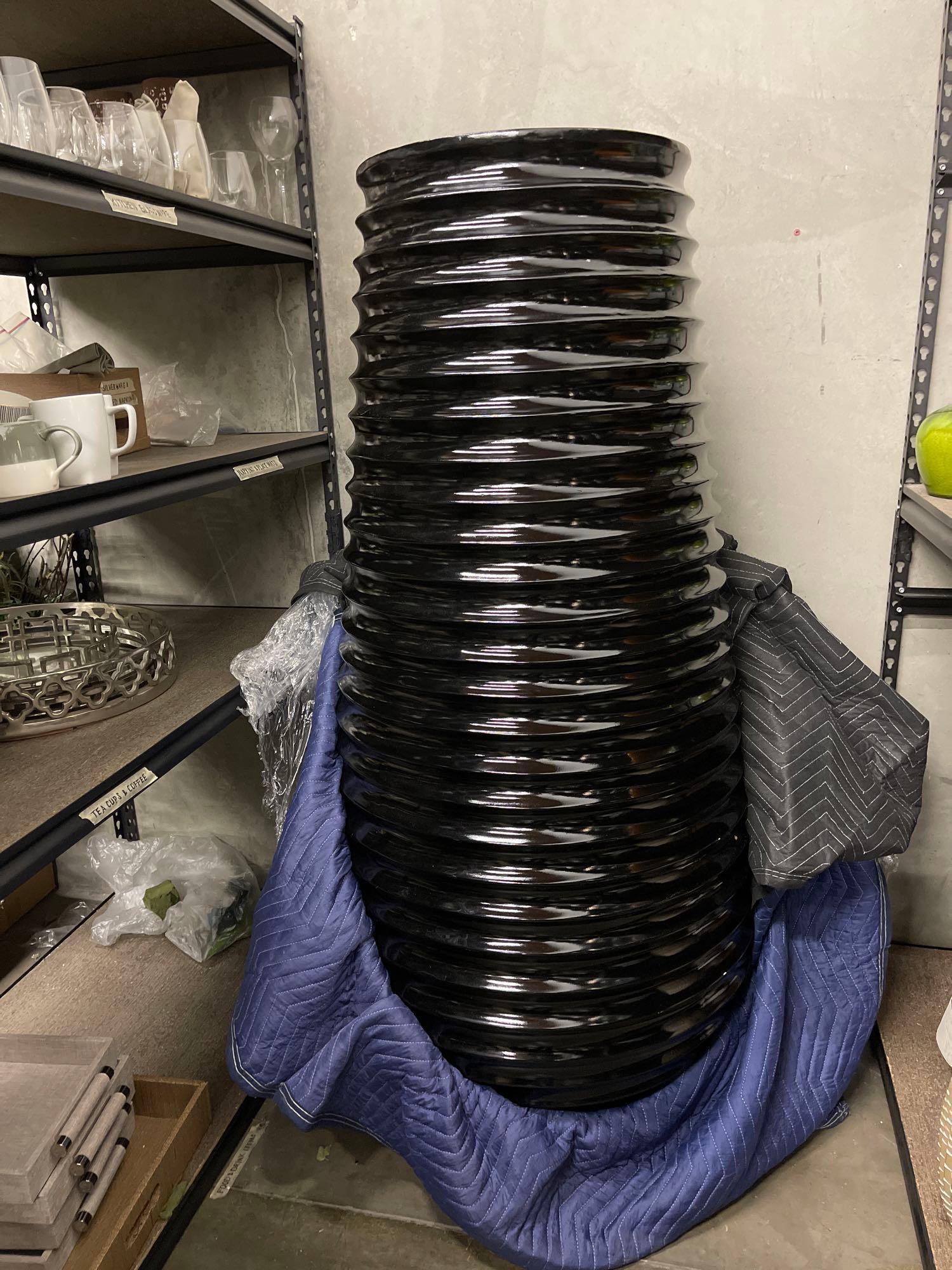 Monumental composite modernist floor vase (1 of 3)