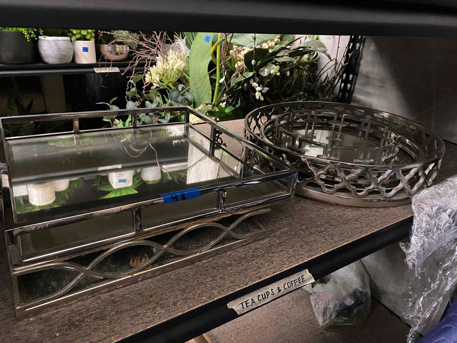 lot of glass and metal decorators trees (1 of 3)