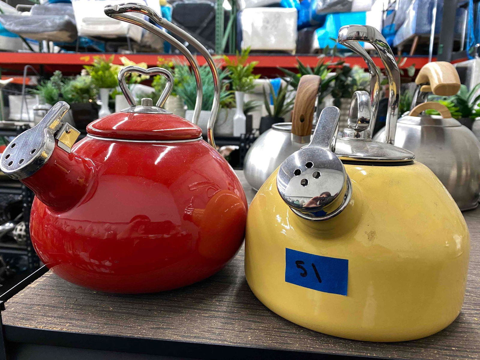 2 enamel tea kettles (1 of 2)