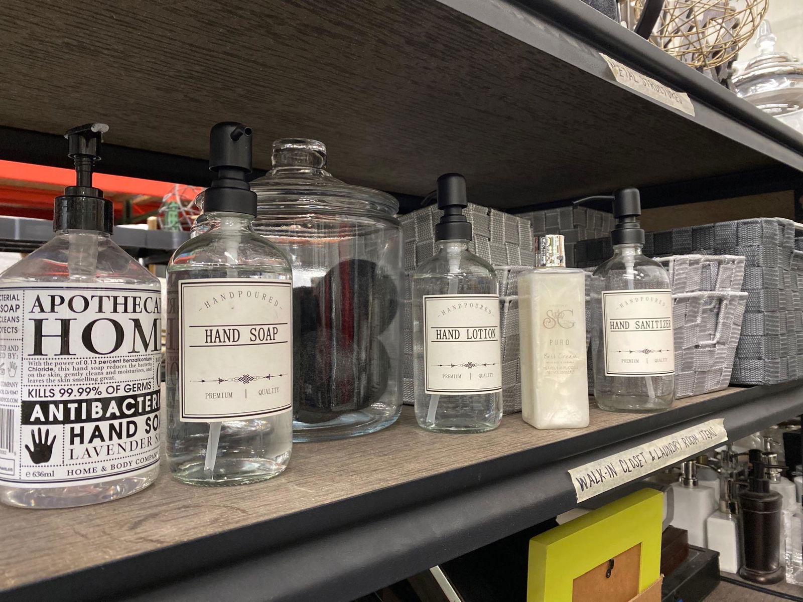 Shelf canisters, storage containers, dispensers (1 of 4)