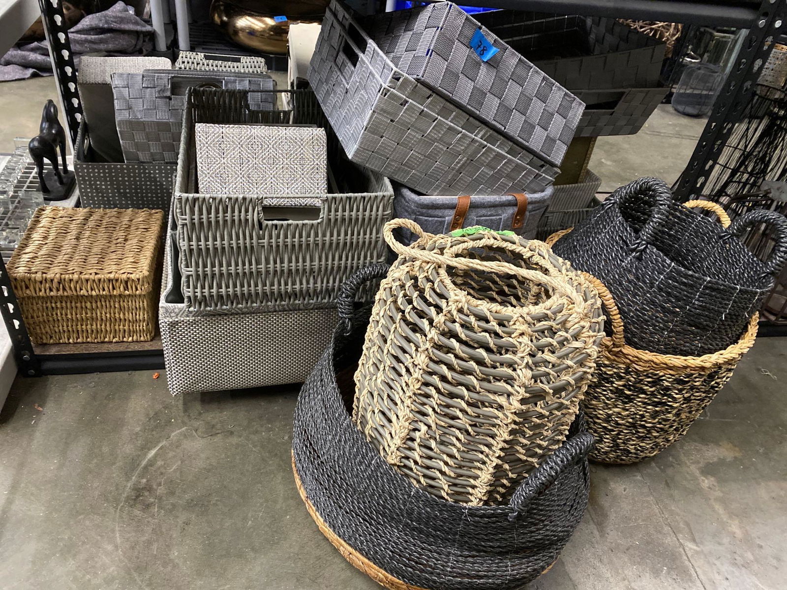 Shelf decorative storage containers, baskets (1 of 5)