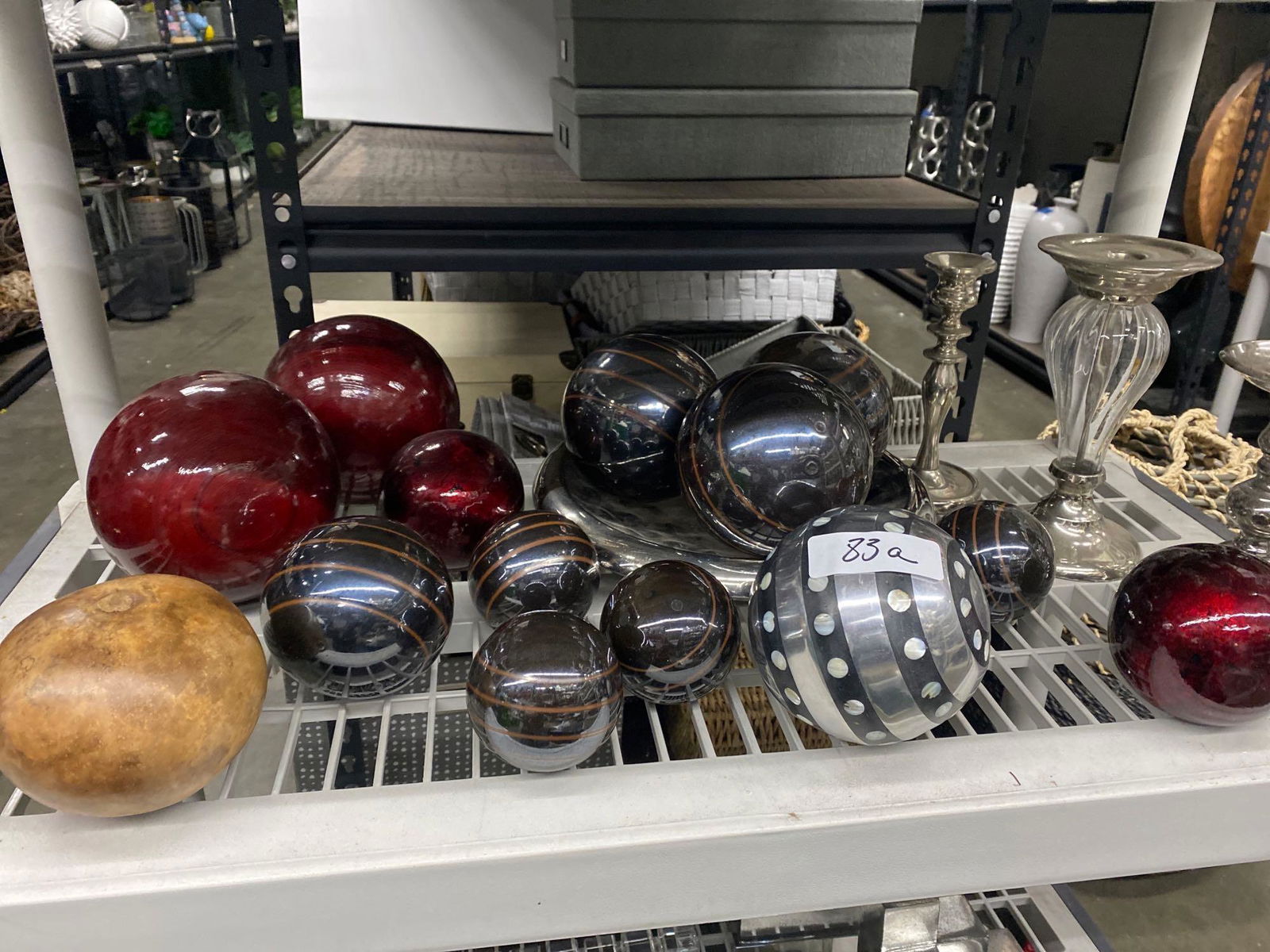 Shelf Decorative Items, Balls, Mostly Ceramic (1 of 5)