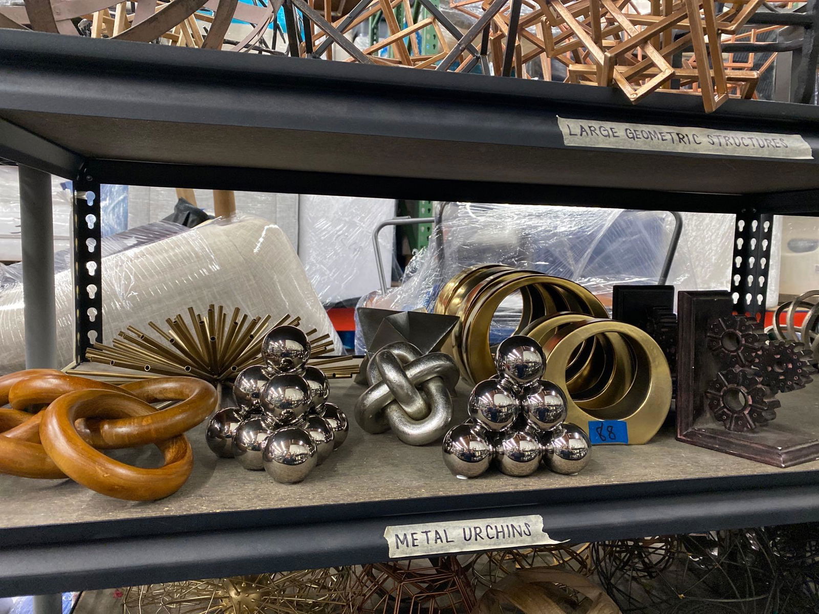 Shelf modernist decorative items (1 of 3)