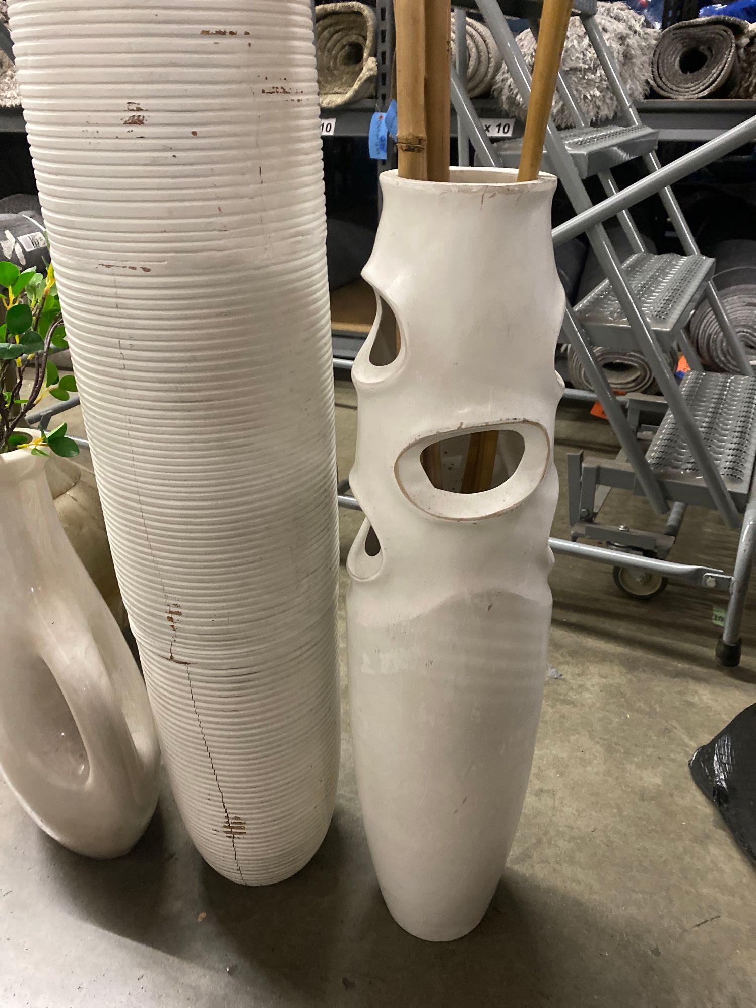 four Tall floor vases (1 of 5)