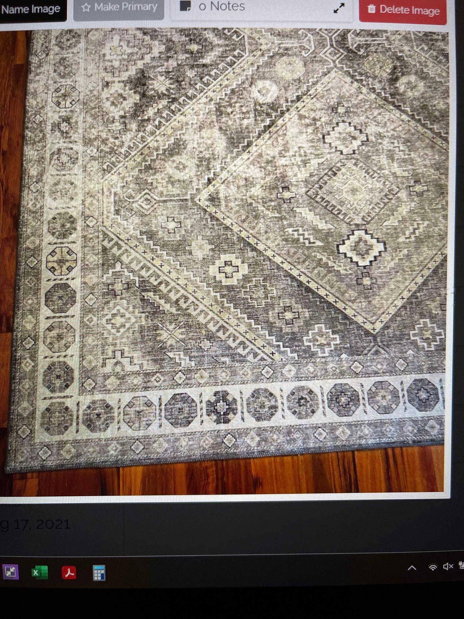 Gray and White Rug 8x10 (1 of 4)