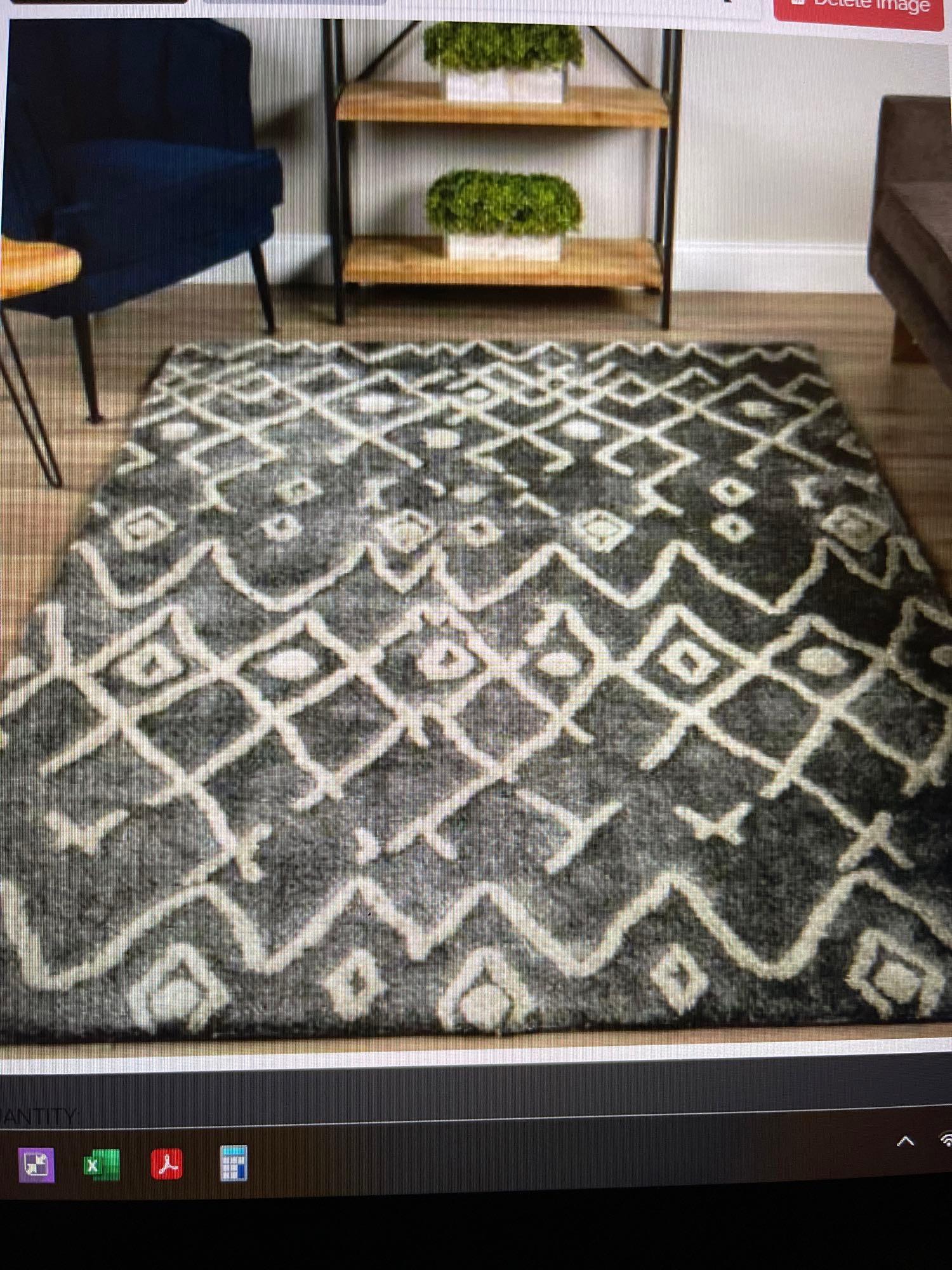 Name: Pesario Indoor Rug Nickname: Type: 5x 8 Indoor Rug Keywords: Charcoal, Pesario, Indoor Rug,: Name: Pesario Indoor Rug Nickname: Type: 5x 8 Indoor Rug Keywords: Charcoal, Pesario, Indoor Rug, NO SHIPPING AVAILABLE This will be a two (2) day sale Wed & Thur. Jan. 18th & 19th.. Online only.All i