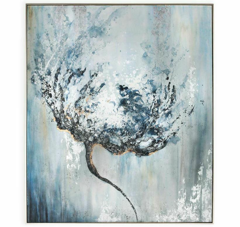 Blue abstract art: Blue abstract art. 51x61 NO SHIPPING AVAILABLE This will be a two (2) day sale Wed & Thur. Jan. 18th & 19th.. Online only.All items sold as is where is. There are No guarantees to functionality, condi