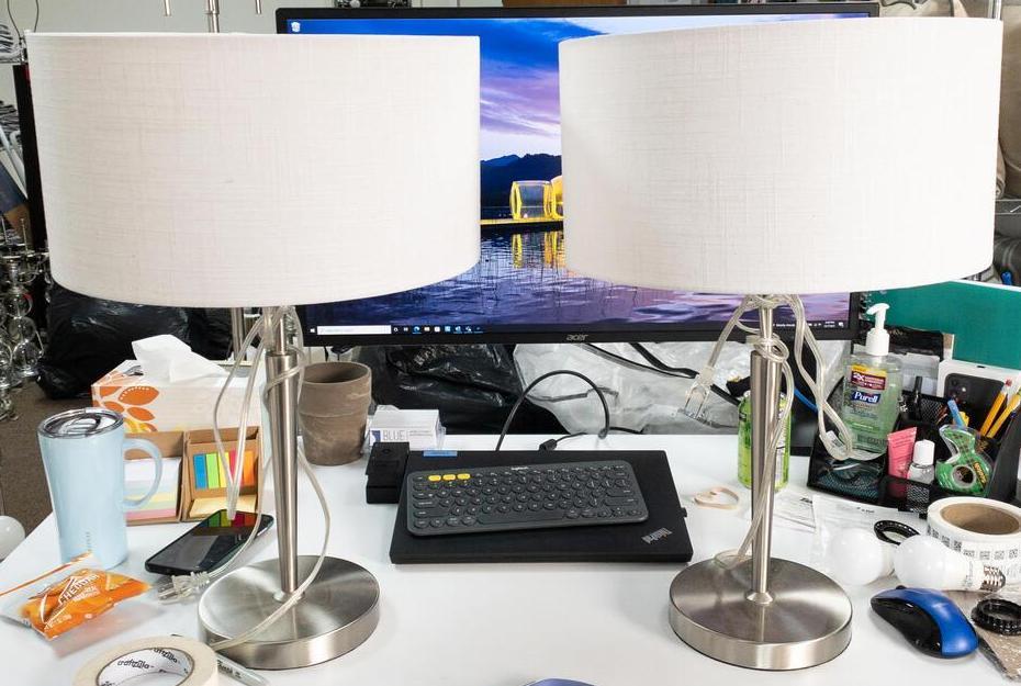 Chrome Paul Table Lamp. (1 of 3)