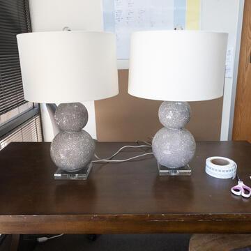 Pair Rose Table Lamps (1 of 3)